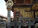 Kathmandu Changu Narayan 22 Pillar Topped With Chakra Wheel Has Oldest Stone Inscription In Kathmandu Valley Dating From 464 AD In front of the main entrance to Changu Narayan Temple is a tall pillar topped with a chakra wheel that has the oldest stone inscription in the Kathmandu Valley dating from 464AD.